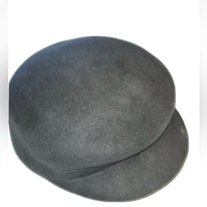GRAY WOOL Cabbie HAT round winter Cap Driving Hat newsies newsboy unisex one sz